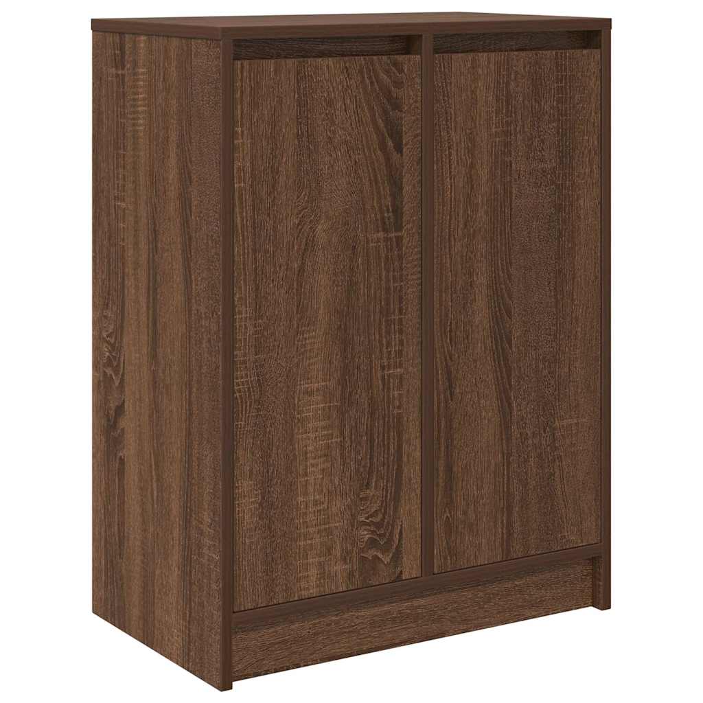 Armoire à chaussures chêne marron 57x34x76 cm bois d'ingénierie - XIOS
