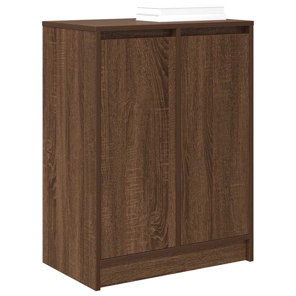 Armoire à chaussures chêne marron 57x34x76 cm bois d'ingénierie - XIOS