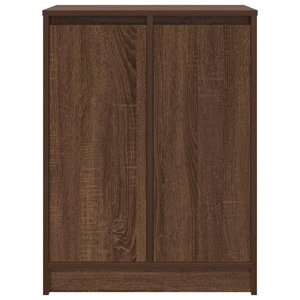 Armoire à chaussures chêne marron 57x34x76 cm bois d'ingénierie - XIOS