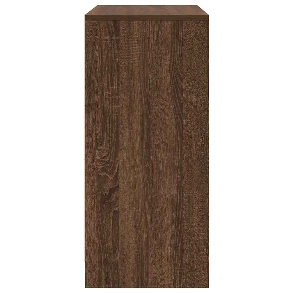 Armoire à chaussures chêne marron 57x34x76 cm bois d'ingénierie - XIOS