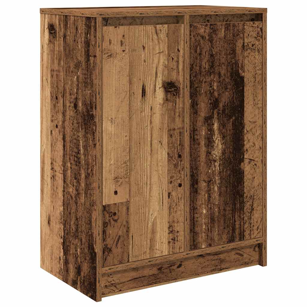 Armoire à chaussures vieux bois 57x34x76 cm bois d'ingénierie - XIOS