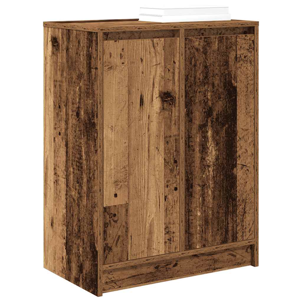 Armoire à chaussures vieux bois 57x34x76 cm bois d'ingénierie - XIOS