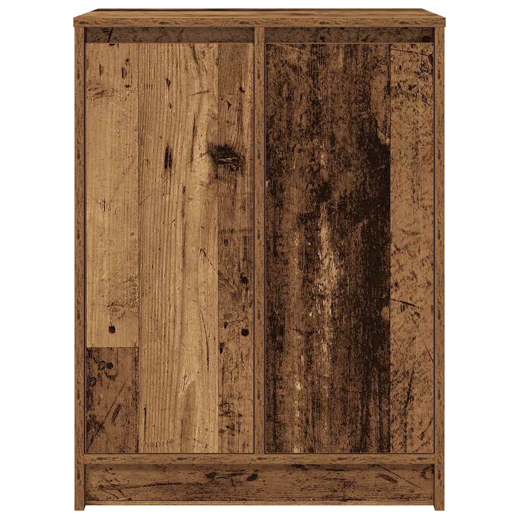Armoire à chaussures vieux bois 57x34x76 cm bois d'ingénierie - XIOS
