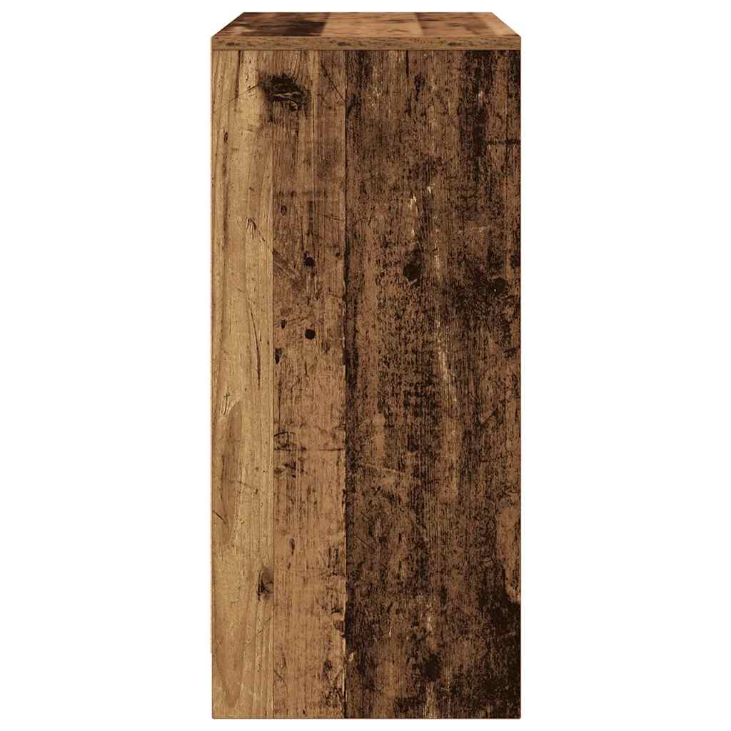 Armoire à chaussures vieux bois 57x34x76 cm bois d'ingénierie - XIOS