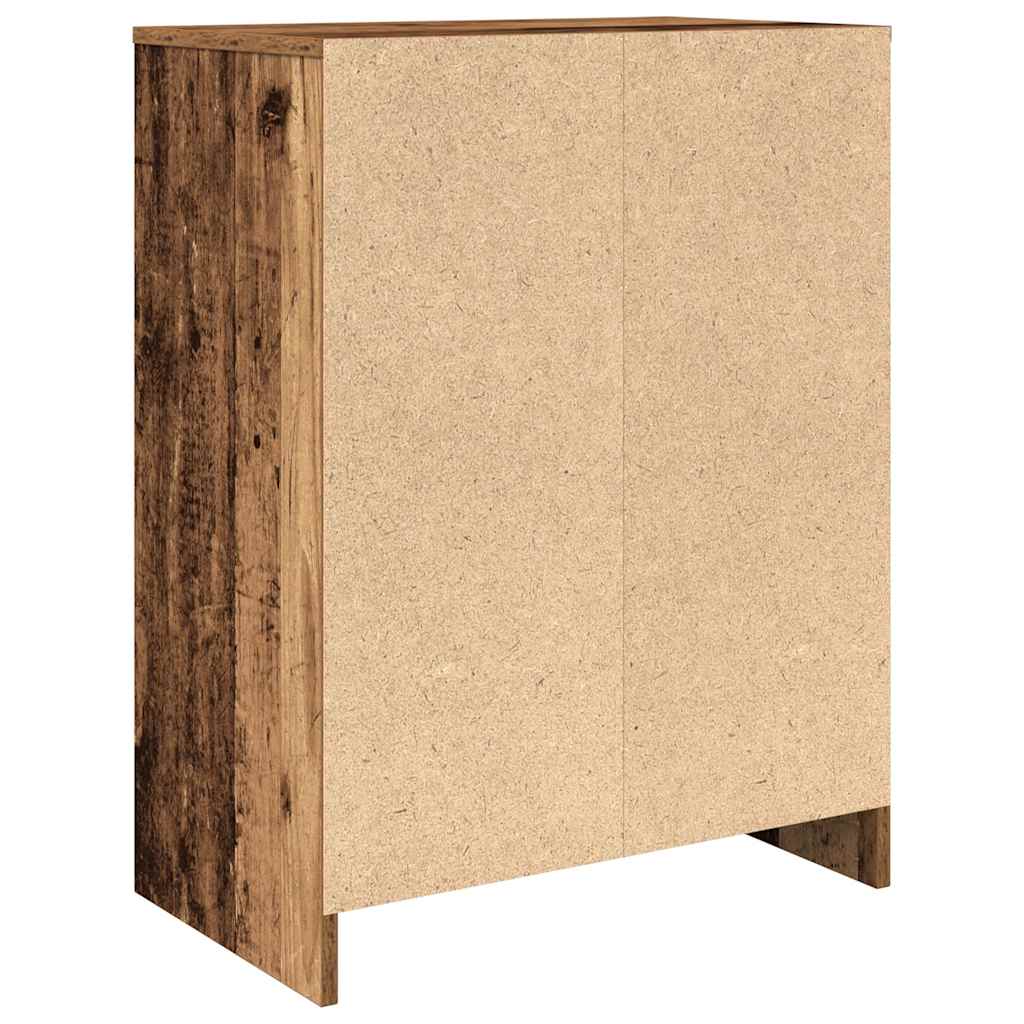 Armoire à chaussures vieux bois 57x34x76 cm bois d'ingénierie - XIOS