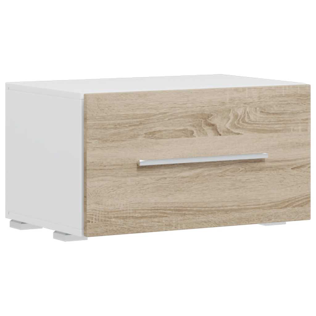 Meubles TV avec lumière LED 5pcs chêne sonoma bois d'ingénierie Meubles TV vidaXL   