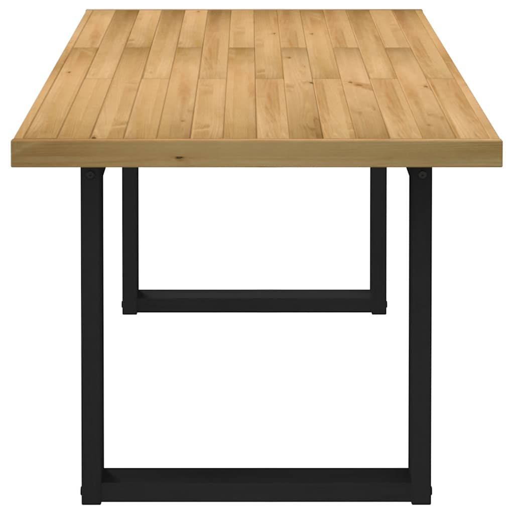 Table à manger NOAIN pieds en forme de U 180x90x75cm massif pin - XIOS