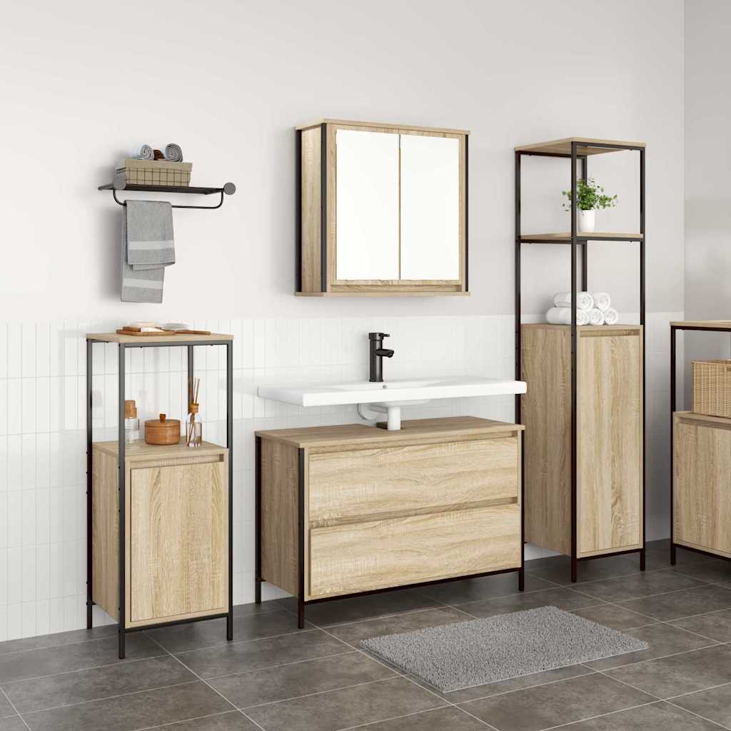 Ensemble de mobilier de salle de bain 3 pc Chêne Sonoma - XIOS