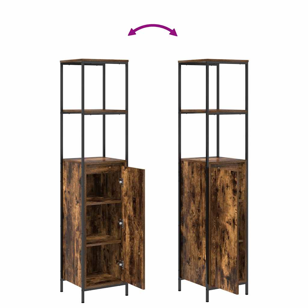 Ensemble de mobilier de salle de bain 3 pc Chêne fumé - XIOS