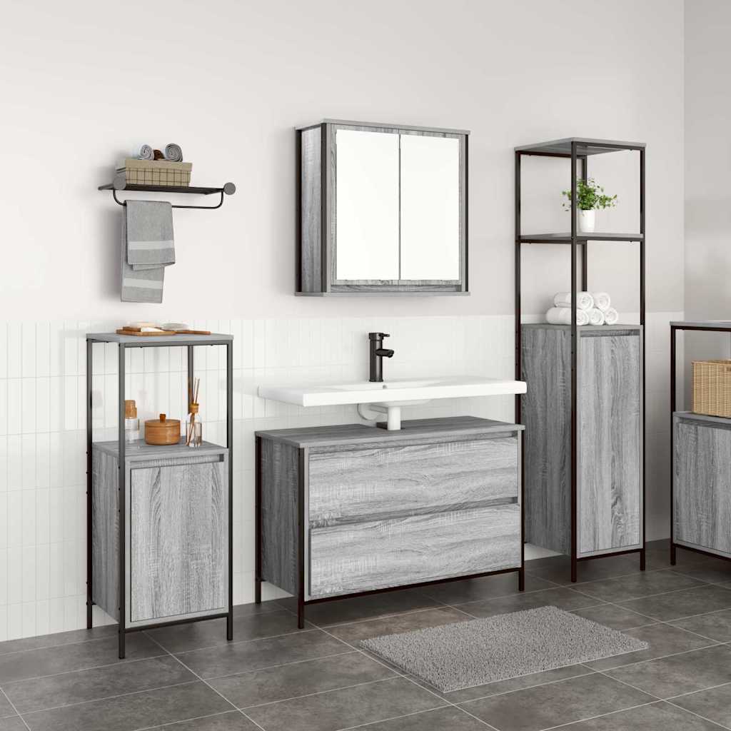 Ensemble de mobilier de salle de bain 3 pc Gris Sonoma - XIOS