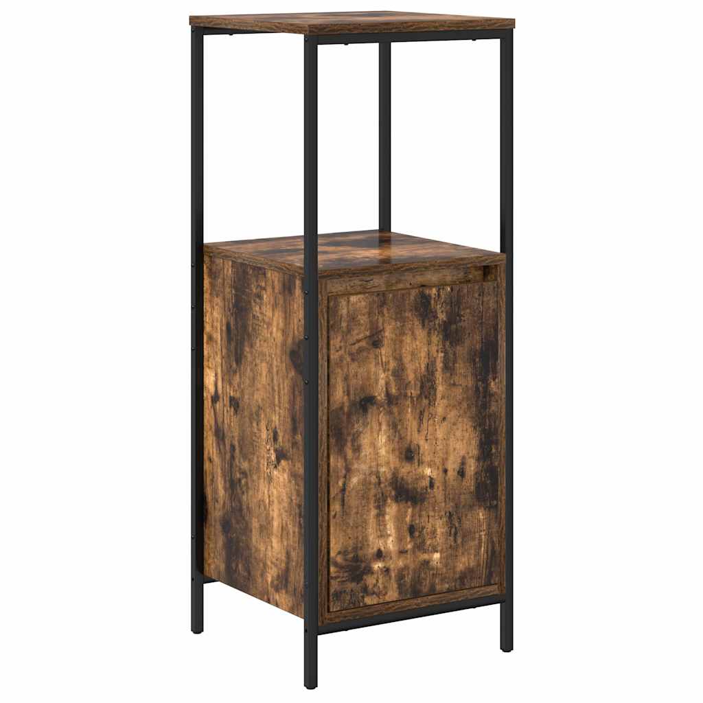 Ensemble de mobilier de salle de bain 3 pc Chêne fumé et noir - XIOS