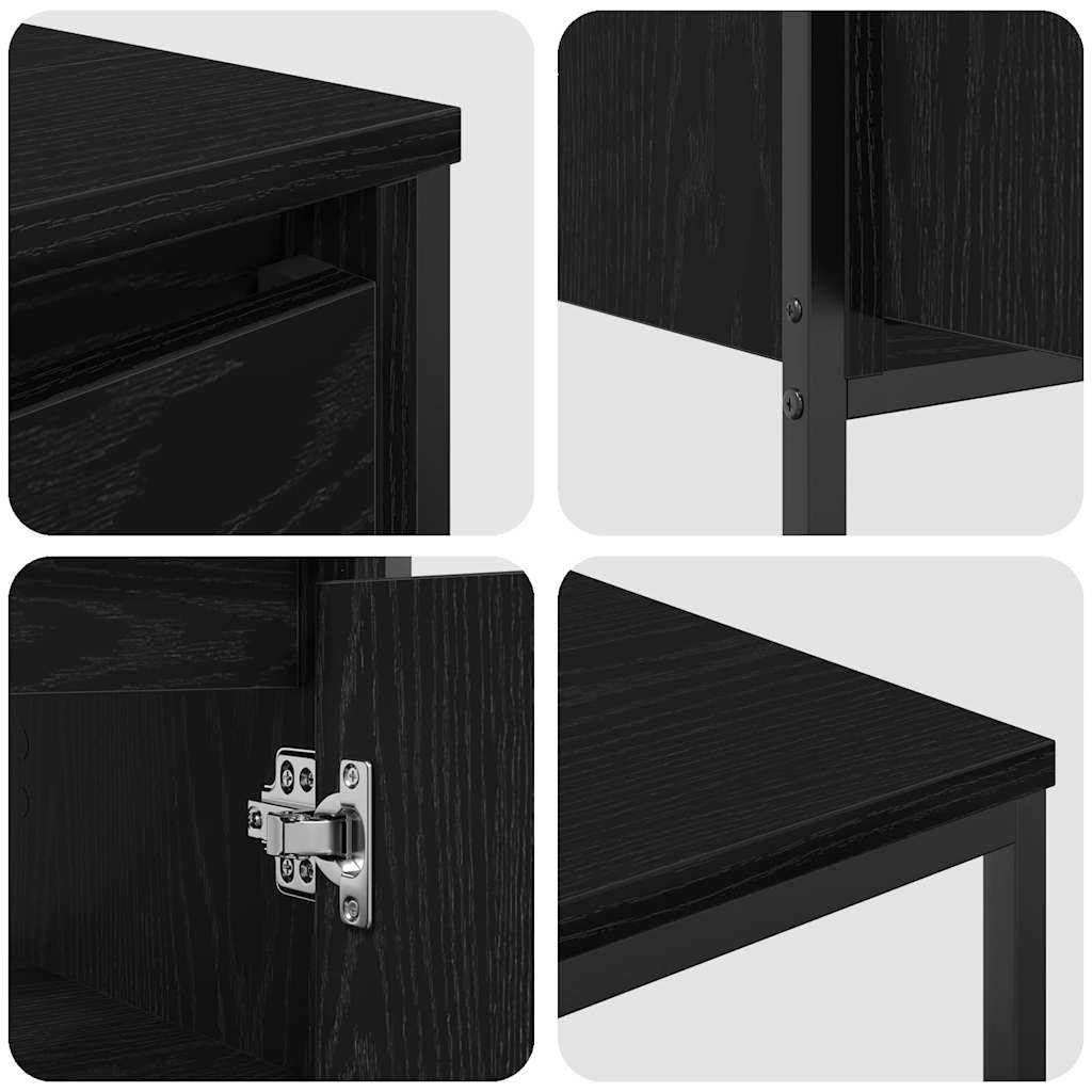 Ensemble de mobilier de salle de bain 3 pc Chêne noir - XIOS