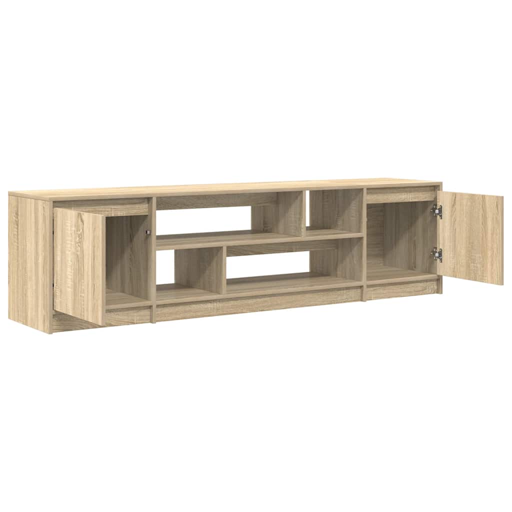 Meuble TV chêne sonoma 188,5x41x50 cm bois d'ingénierie - XIOS