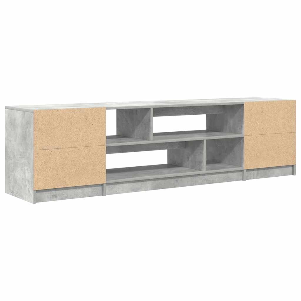 Meuble TV gris béton 188,5x41x50 cm bois d'ingénierie Meubles TV vidaXL