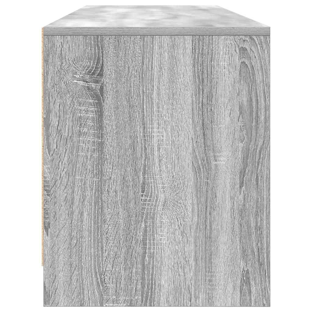 Meuble TV sonoma gris 188,5x41x50 cm bois d'ingénierie - XIOS