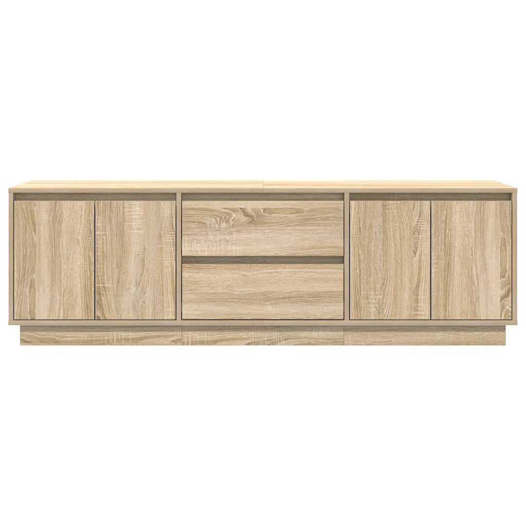 Meuble TV avec lumières LED chêne sonoma 160,5x41x50 cm