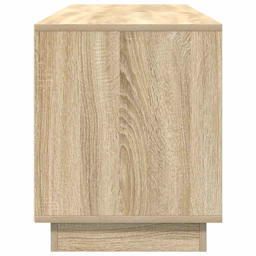 Meuble TV avec lumières LED chêne sonoma 160,5x41x50 cm