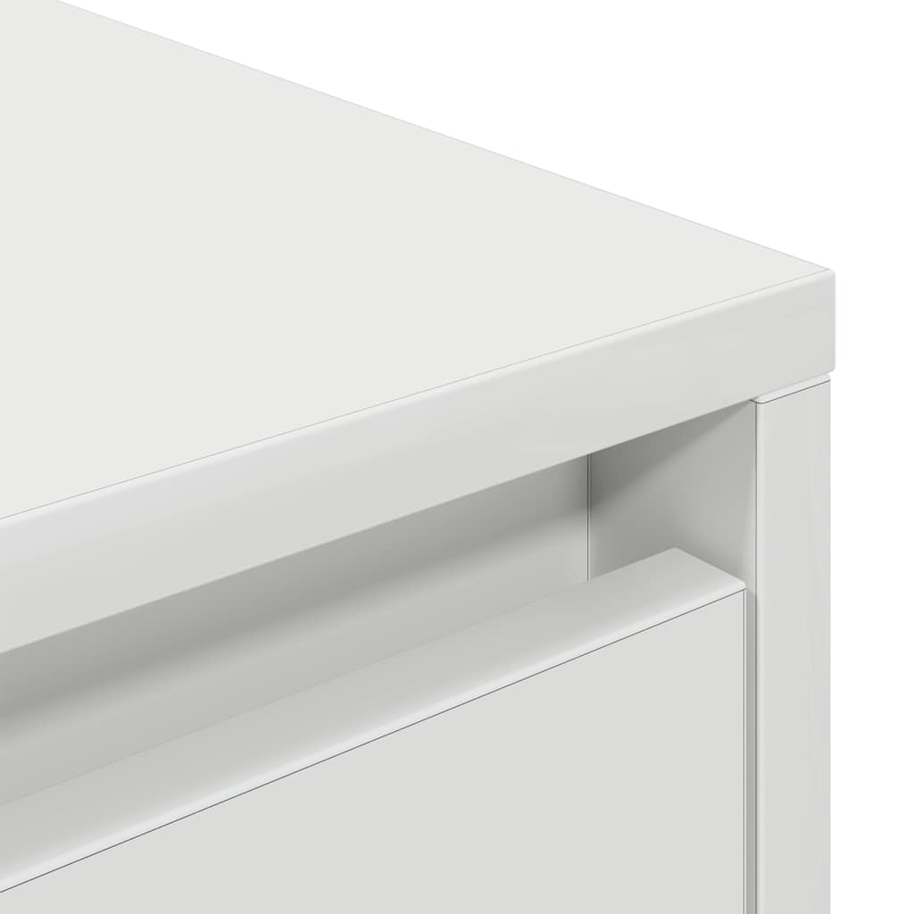 Meuble TV avec lumières LED blanc 193,5x41x50 cm
