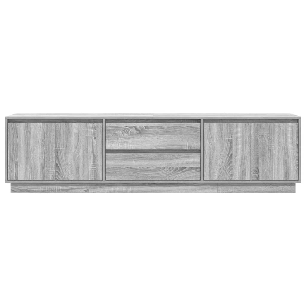 Meuble TV avec lumières LED sonoma gris 193,5x41x50 cm