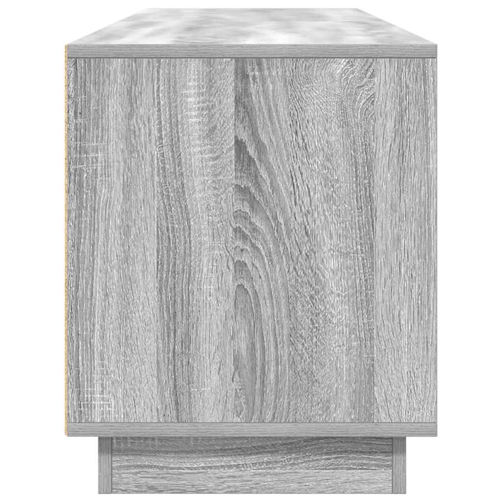 Meuble TV avec lumières LED sonoma gris 193,5x41x50 cm