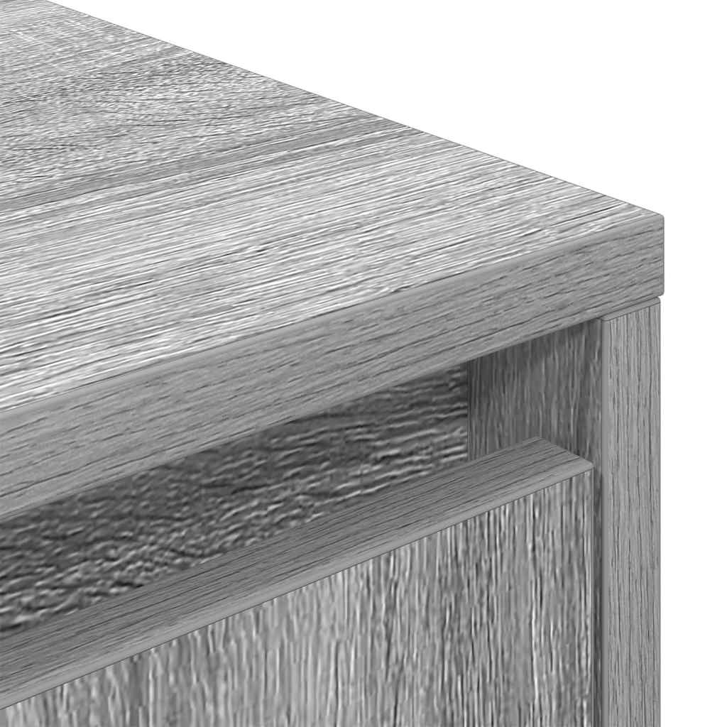 Meuble TV avec lumières LED sonoma gris 193,5x41x50 cm
