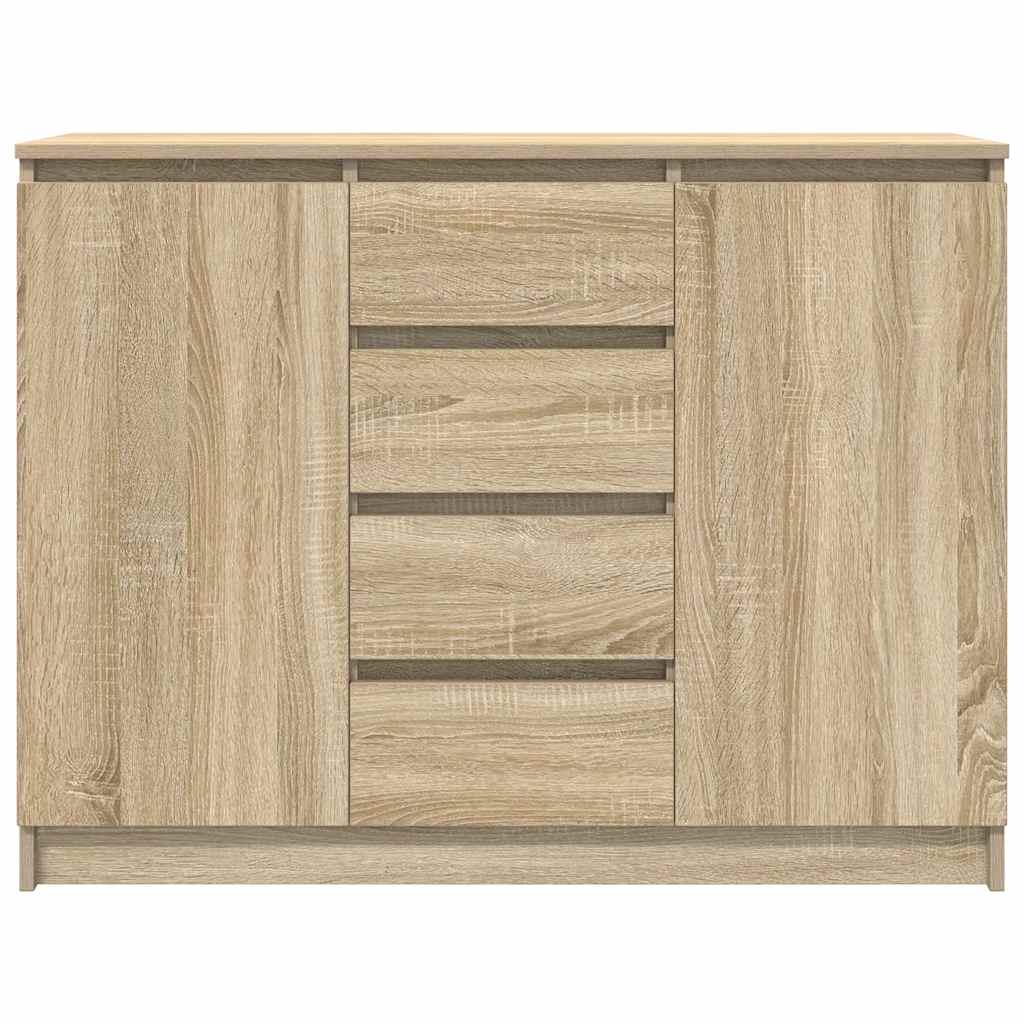 Buffet avec tiroirs chêne sonoma 100,5x35x76 cm bois ingénierie - XIOS