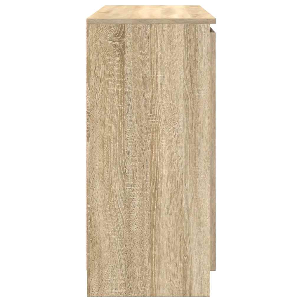 Buffet avec tiroirs chêne sonoma 100,5x35x76 cm bois ingénierie - XIOS