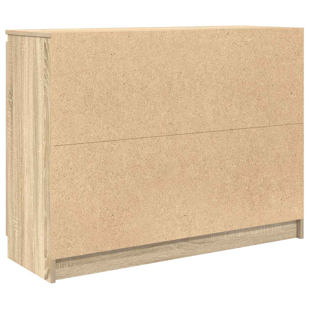 Buffet avec tiroirs chêne sonoma 100,5x35x76 cm bois ingénierie - XIOS