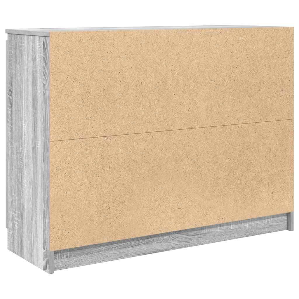 Buffet avec tiroirs sonoma gris 100,5x35x76cm bois d'ingénierie - XIOS
