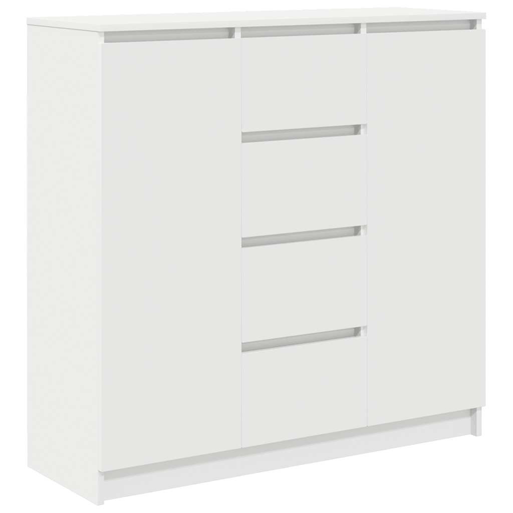 Buffet avec tiroirs blanc 100,5x35x98,5 cm bois d'ingénierie - XIOS