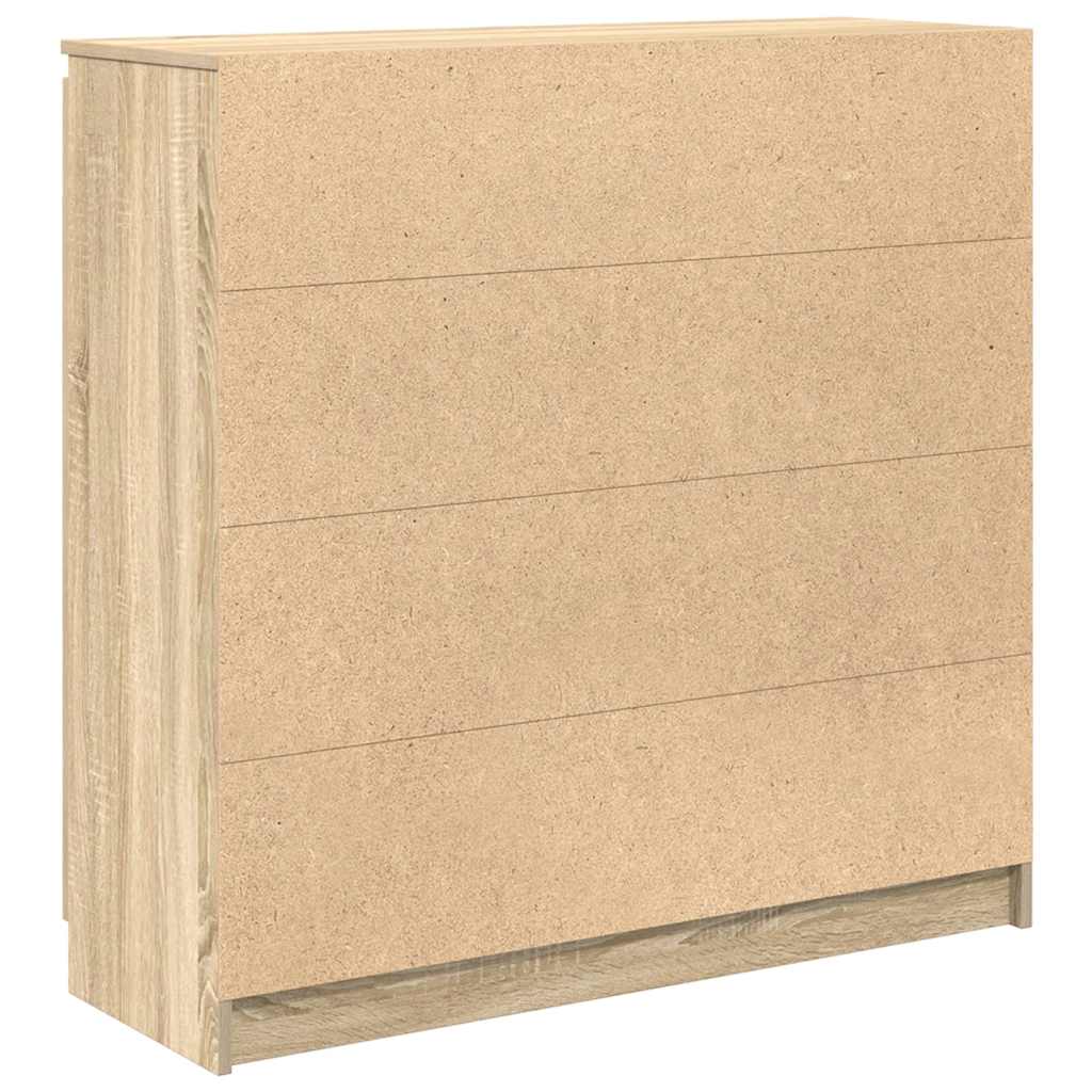 Buffet et tiroirs chêne sonoma 100,5x35x98,5 cm bois ingénierie - XIOS