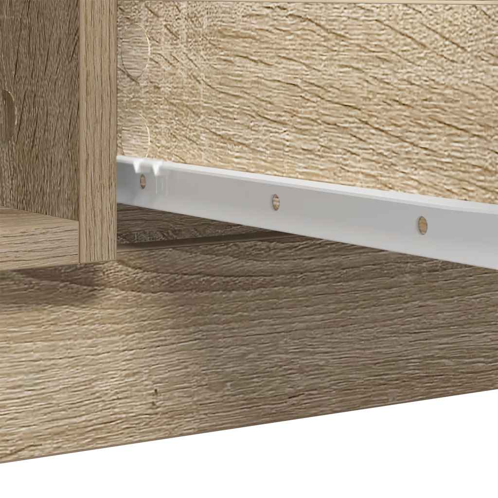 Buffet et tiroirs chêne sonoma 100,5x35x98,5 cm bois ingénierie - XIOS