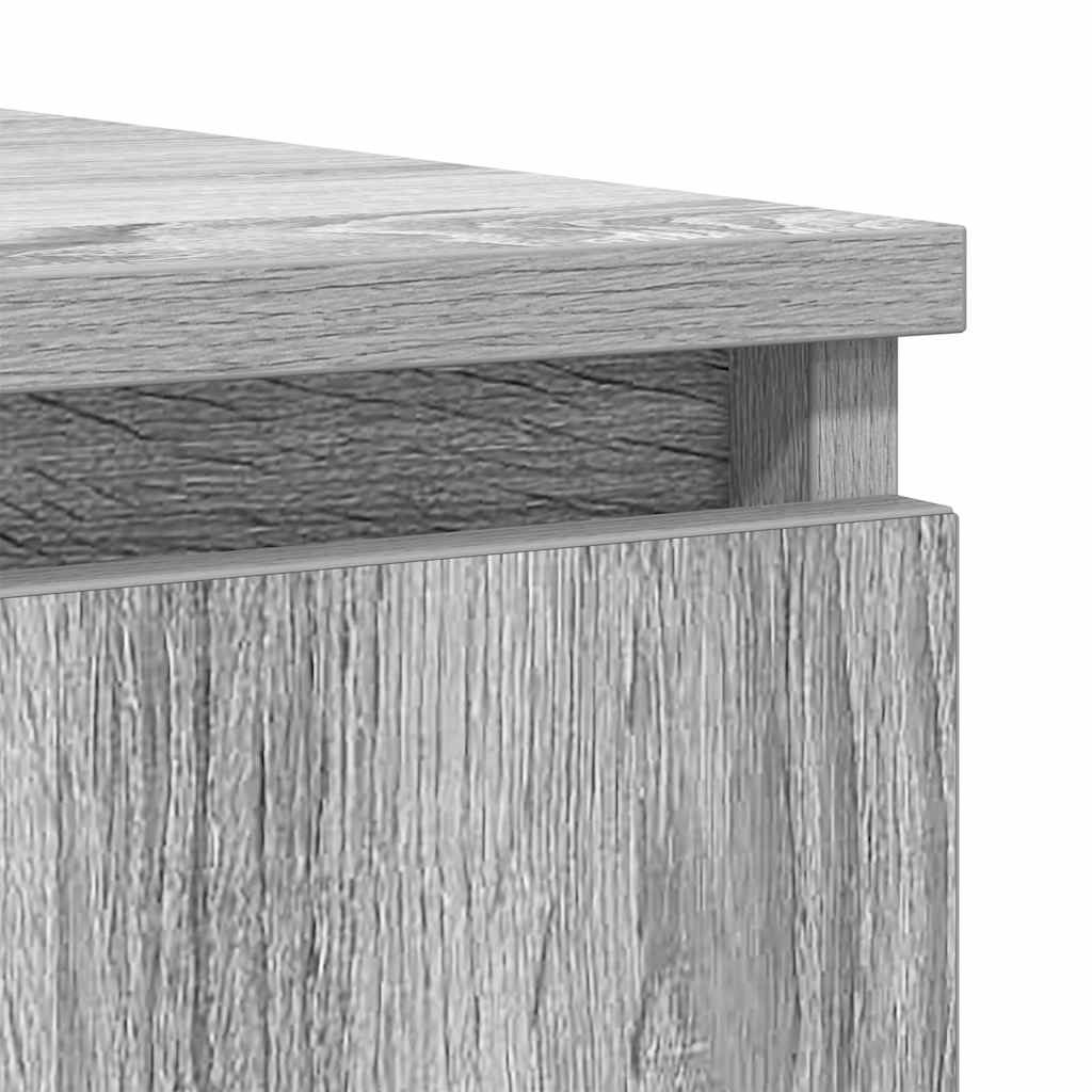 Buffet et tiroirs sonoma gris 100,5x35x98,5cm bois d'ingénierie - XIOS