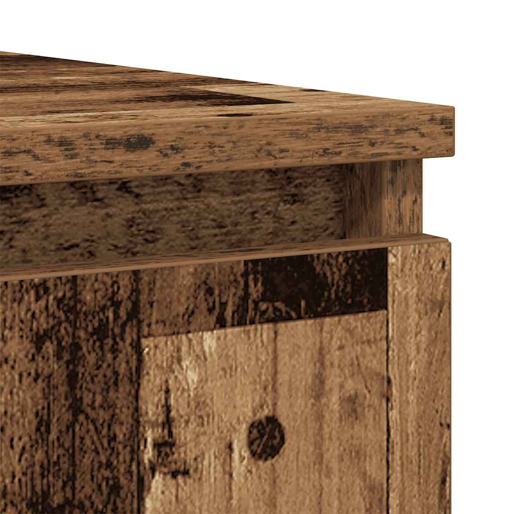Buffet avec tiroirs vieux bois 100,5x35x98,5 cm bois ingénierie - XIOS