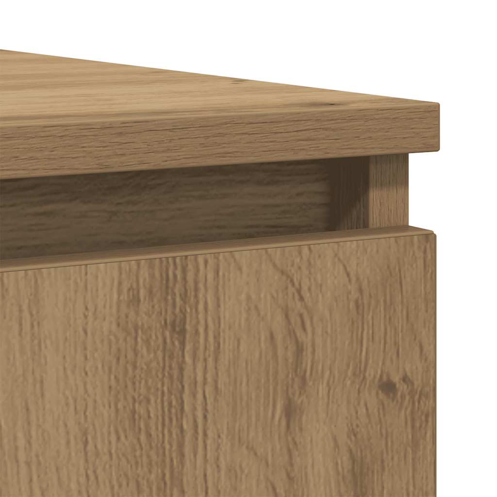 Buffet tiroirs chêne artisanal 100,5x35x98,5 cm bois ingénierie - XIOS