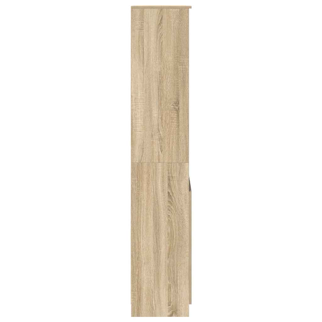 Buffet haut chêne sonoma 50x35x180 cm bois d'ingénierie - XIOS