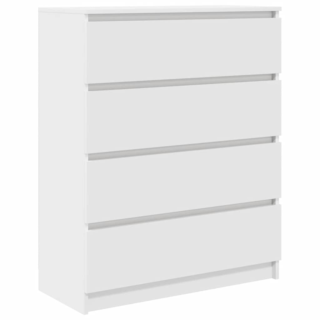 Buffet blanc 80x35x99 cm bois d’ingénierie - XIOS