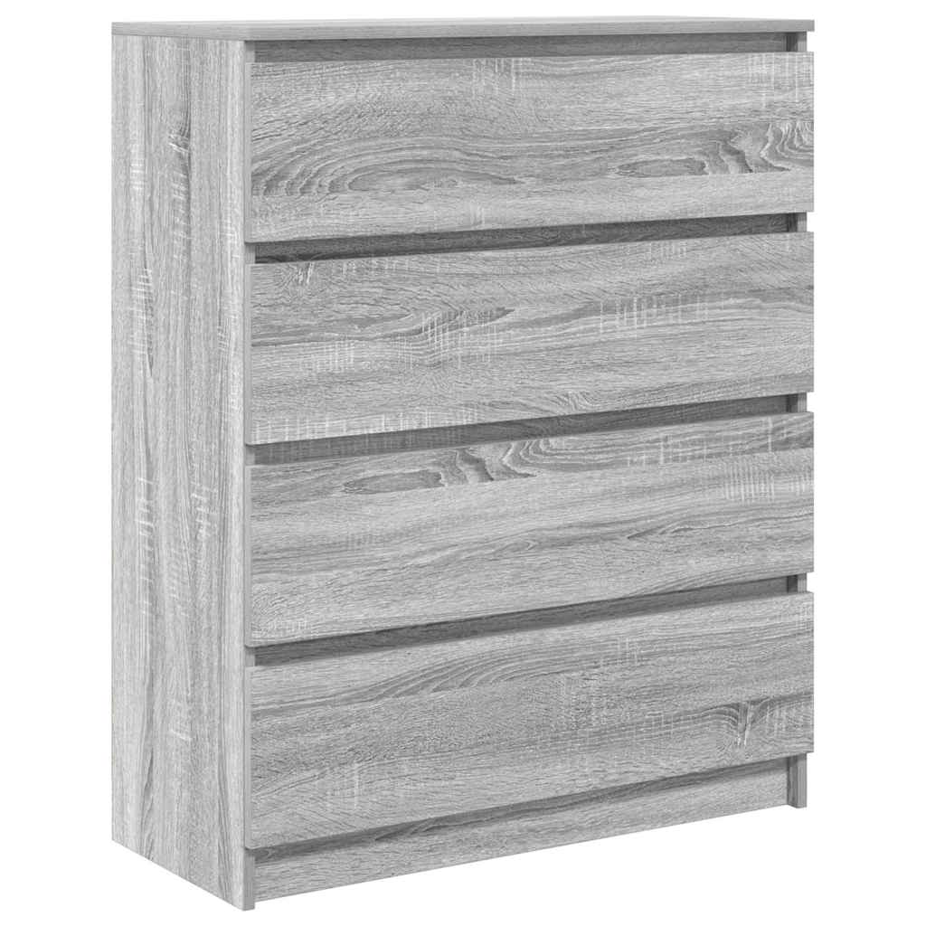 Buffet sonoma gris 80x35x99 cm bois d'ingénierie - XIOS