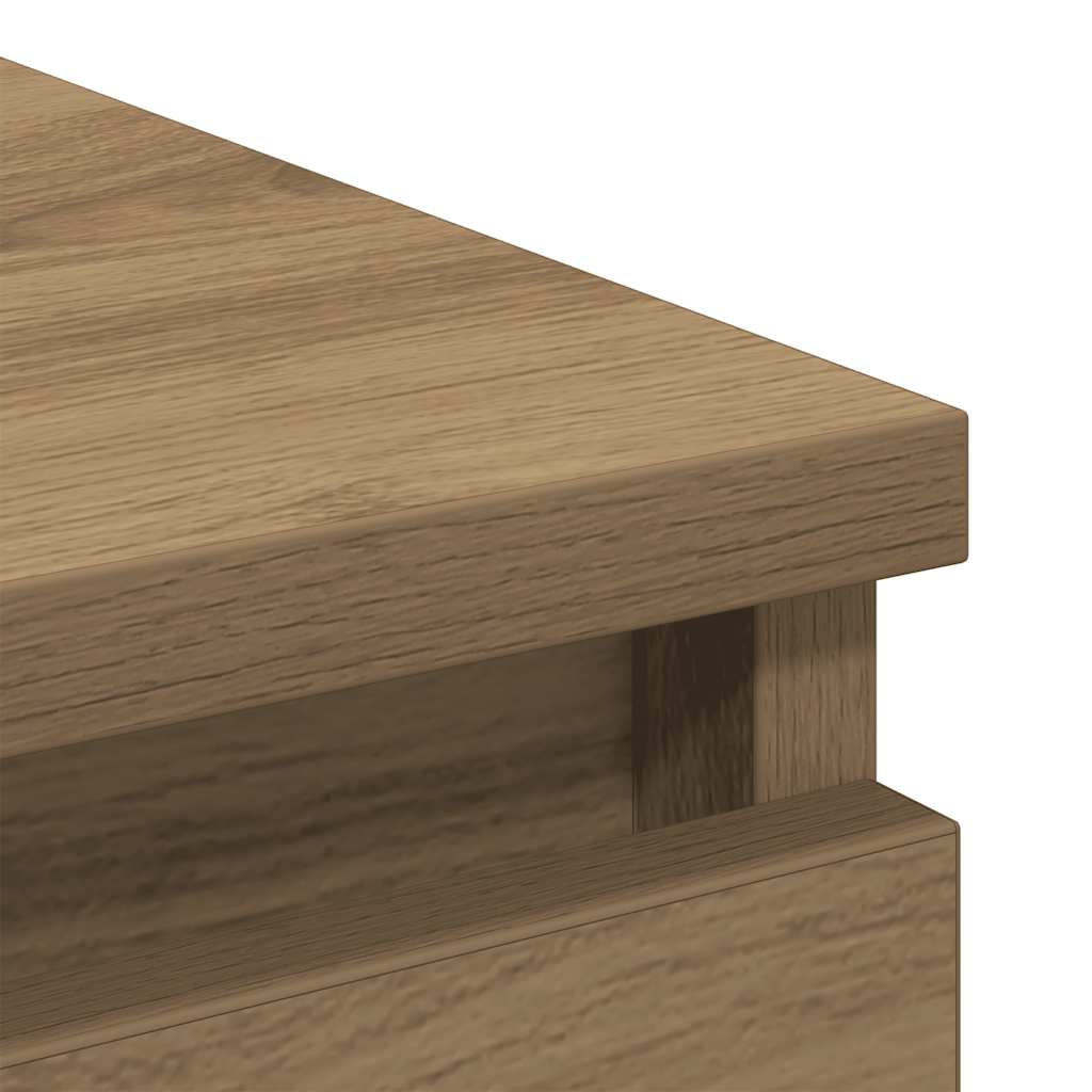 Buffet chêne artisanal 80x35x99 cm bois d'ingénierie - XIOS