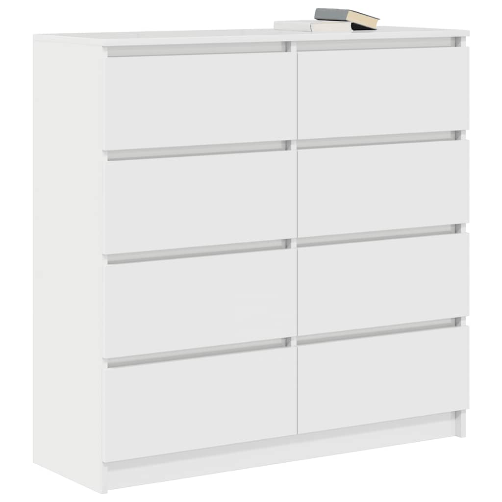 Buffet blanc 100x35x99 cm bois d'ingénierie - XIOS