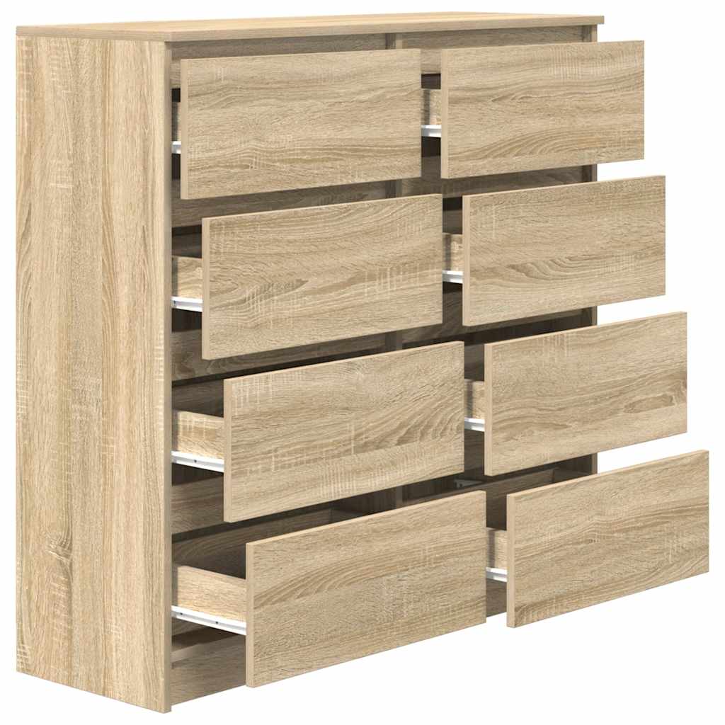Buffet chêne sonoma 100x35x99 cm bois d'ingénierie - XIOS