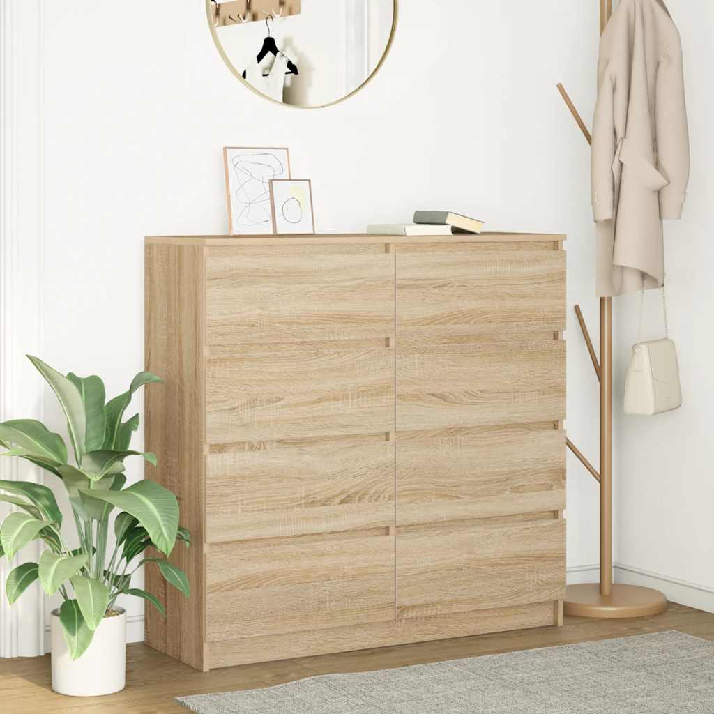 Buffet chêne sonoma 100x35x99 cm bois d'ingénierie - XIOS
