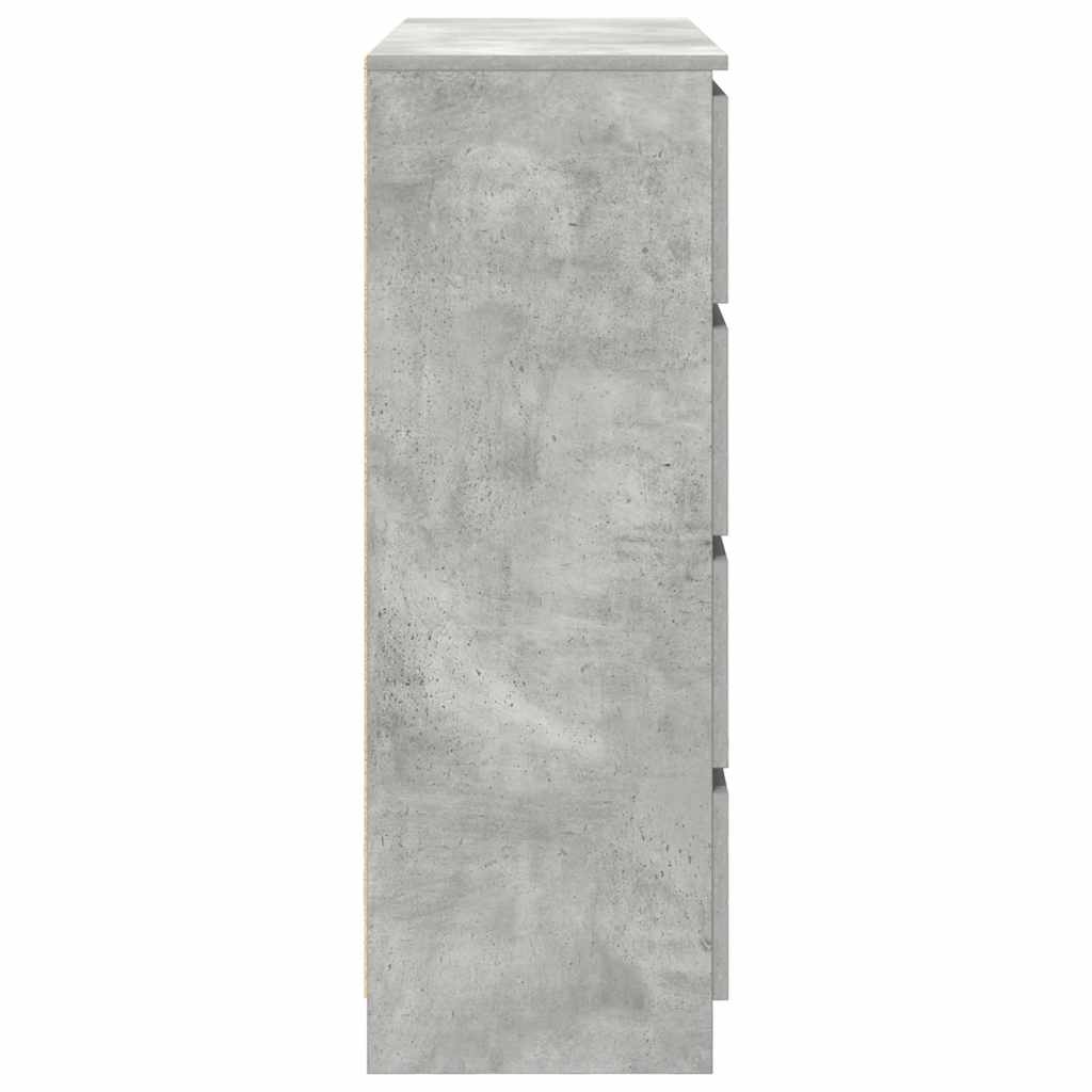 Buffet gris béton 100x35x99 cm bois d'ingénierie - XIOS