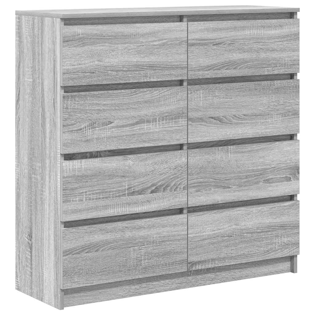 Buffet sonoma gris 100x35x99 cm bois d'ingénierie - XIOS
