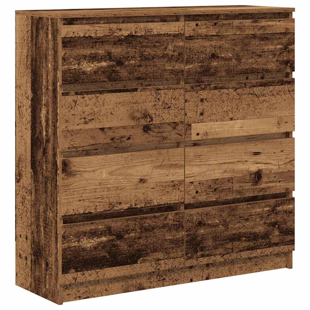 Buffet vieux bois 100x35x99 cm bois d'ingénierie - XIOS