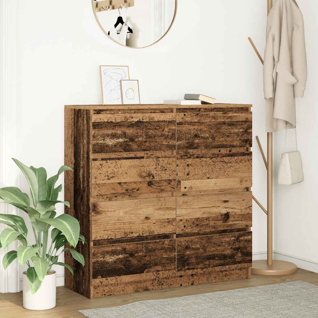 Buffet vieux bois 100x35x99 cm bois d'ingénierie - XIOS