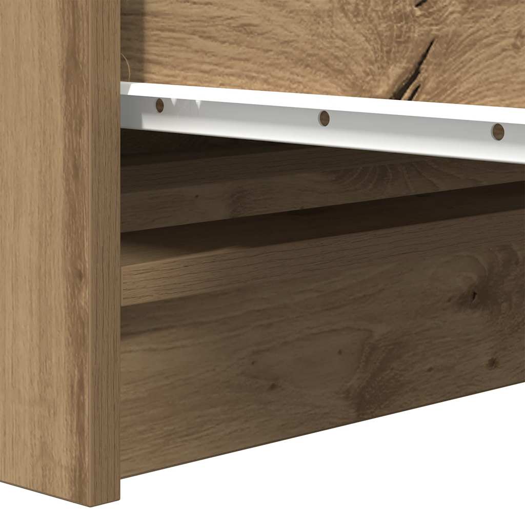 Buffet chêne artisanal 100x35x99 cm bois d'ingénierie - XIOS