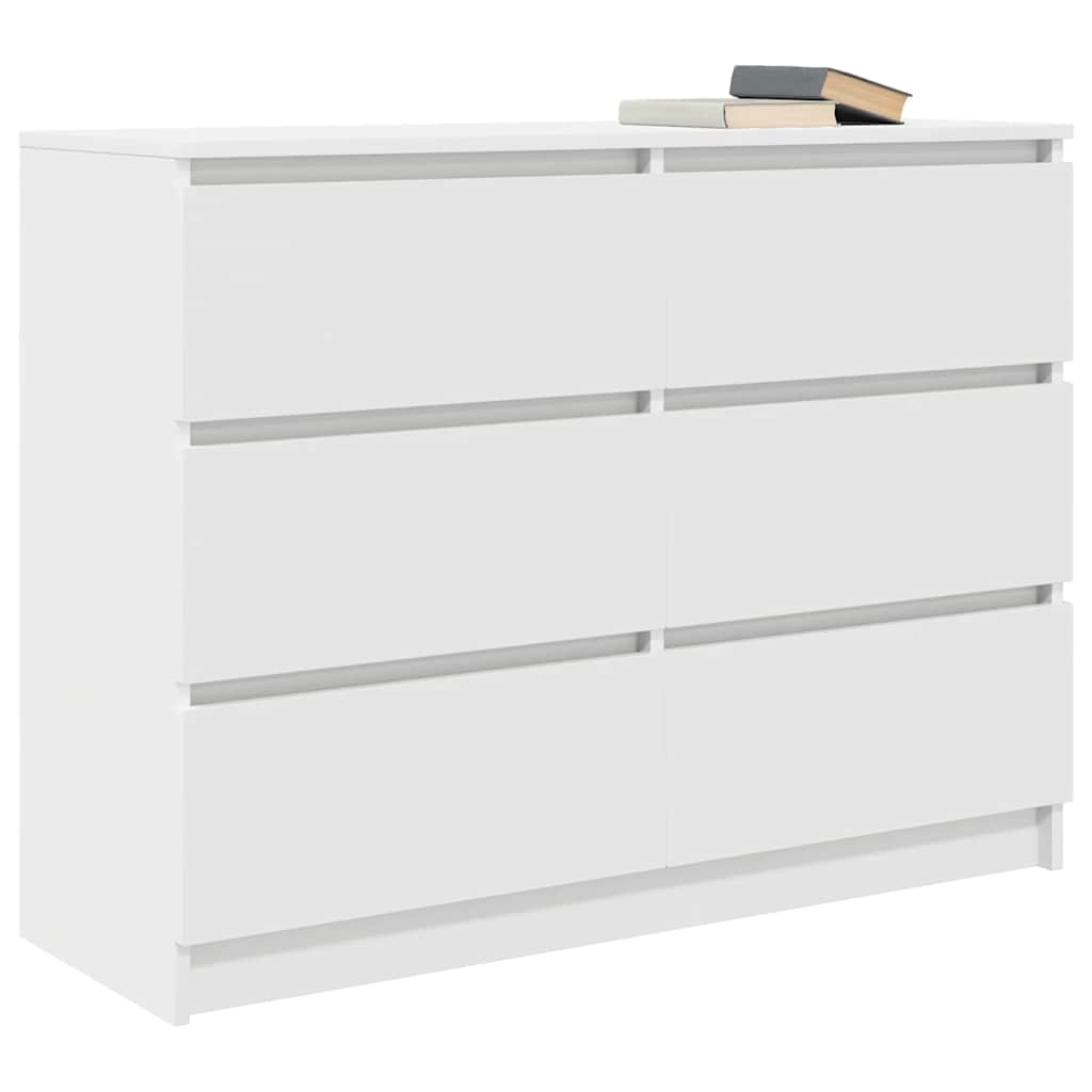 Buffet blanc 100x35x76 cm bois d'ingénierie - XIOS