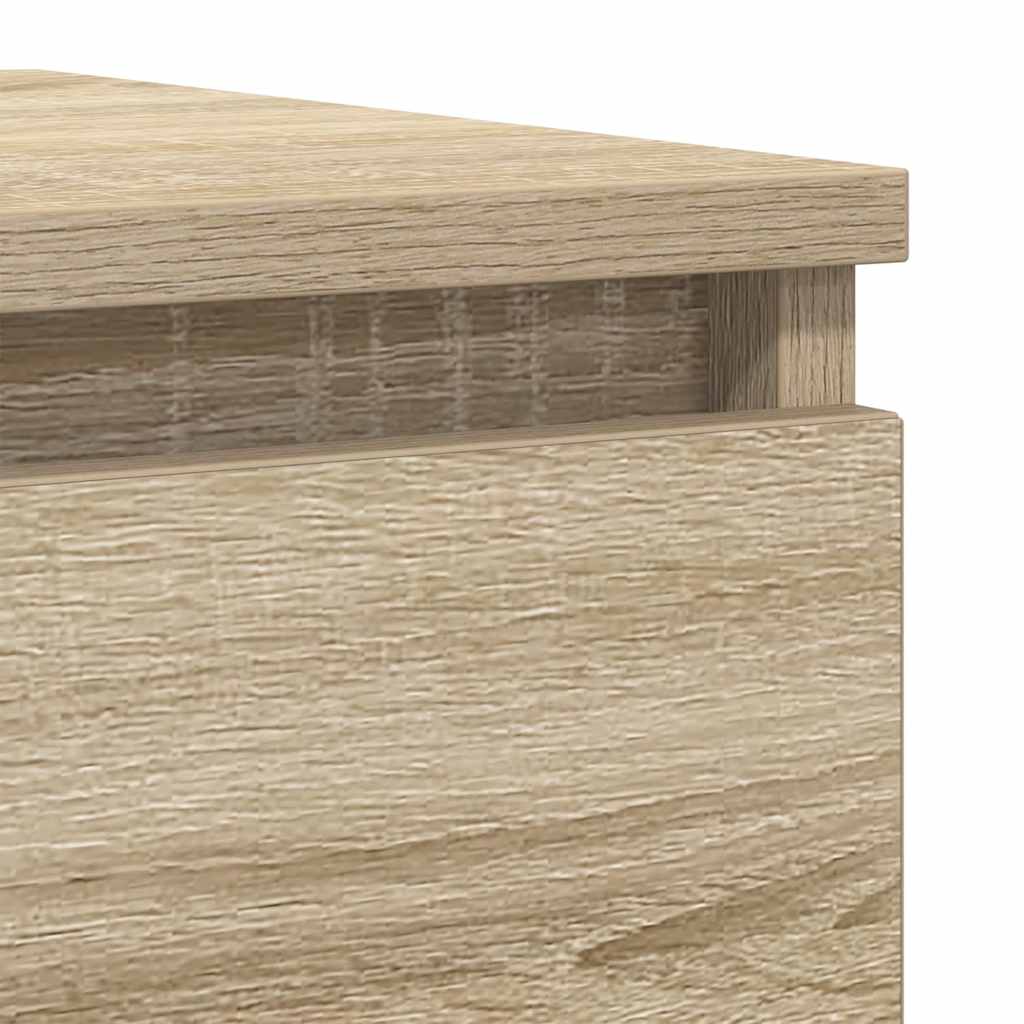 Buffet chêne sonoma 100x35x76 cm bois d'ingénierie - XIOS
