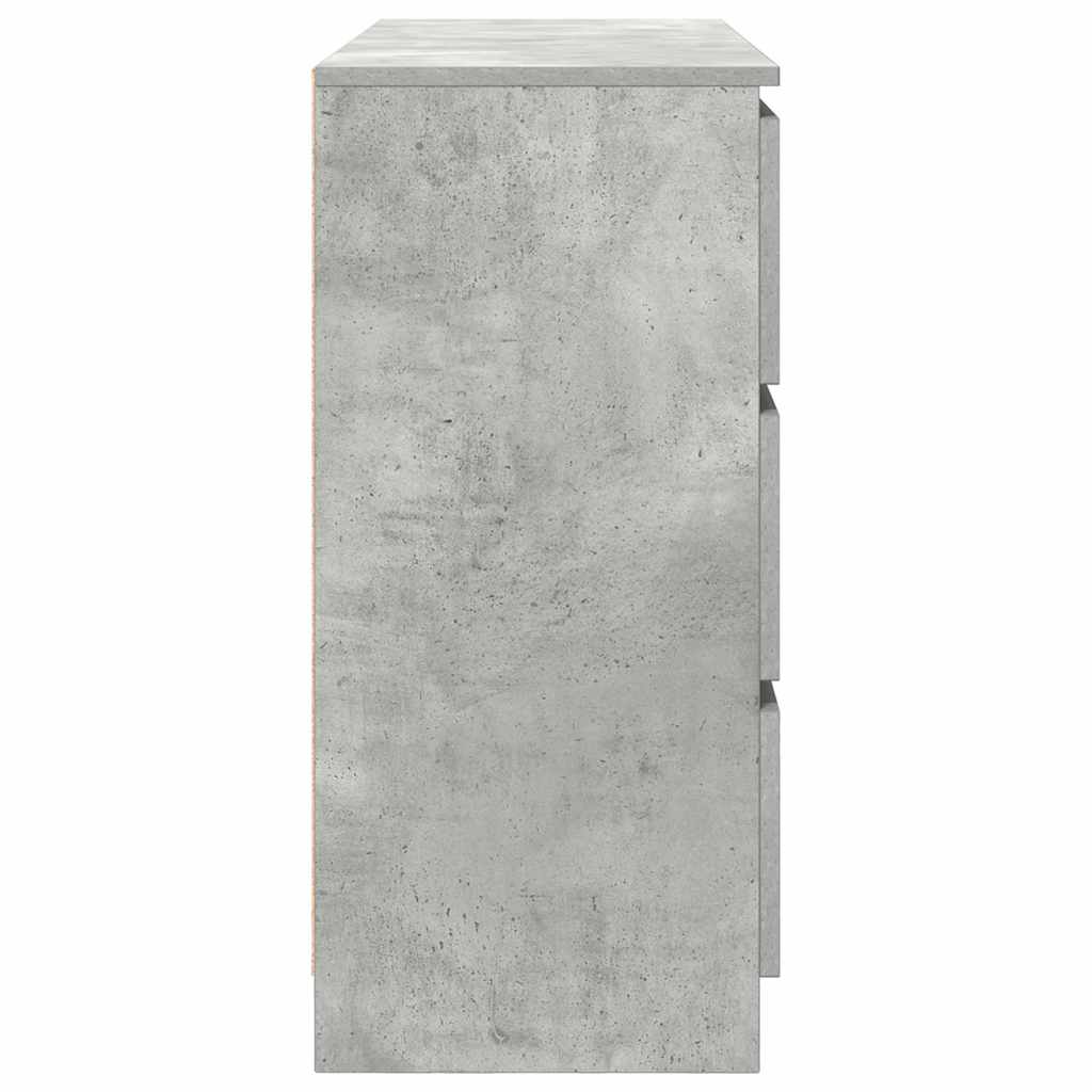 Buffet Gris béton 100x35x76 cm Bois d'ingénierie - XIOS